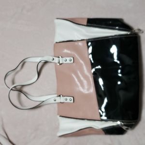 Nine West Color Block Shoulder Tote Bag